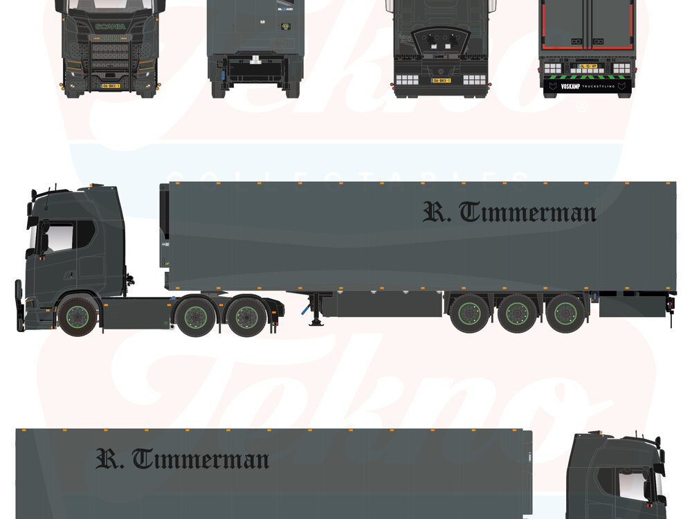 Tekno Tekno Scania NGS Highline 6x2 met 3-assige koeloplegger RUUD TIMMERMAN