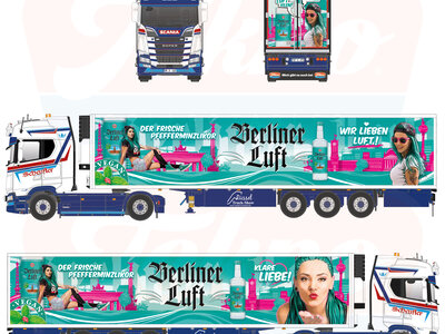 Tekno Tekno Scania NGS Highline 4x2 met 3-assige koeloplegger SCHEUFLER