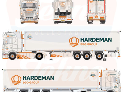 Tekno Tekno Scania NGS 4x2 trekker met 3-assige walkingfloor HARDEMAN EGG GROUP