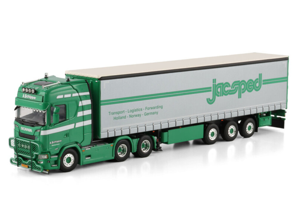 WSI WSI Scania S Highline 6x2 with 3-axle curtainside trailer SCHIPPER TRANSPORT