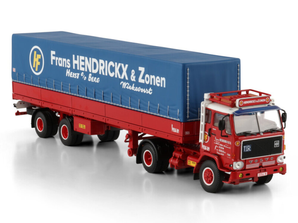 WSI WSI Volvo F89 6x2 met 2-assige klassieke zeilenoplegger HENDRICKX & ZONEN