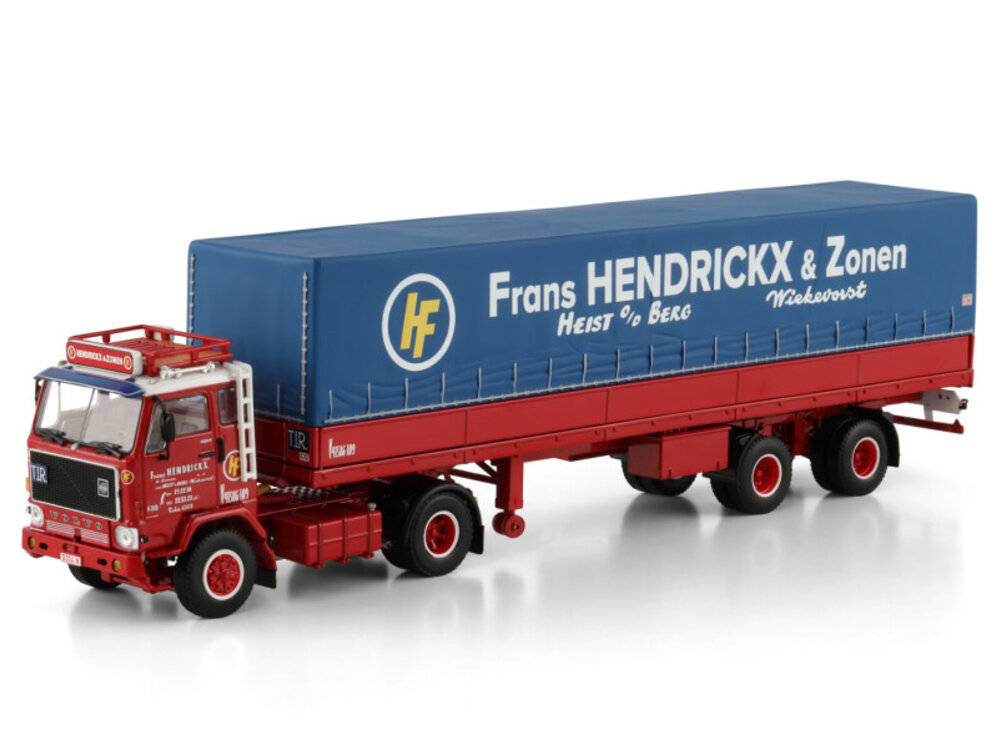 WSI WSI Volvo F89 6x2 met 2-assige klassieke zeilenoplegger HENDRICKX & ZONEN