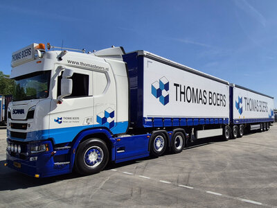 WSI WSI Scania R Normal 6x2 drawbar roadtrain 6-axle THOMAS BOERS
