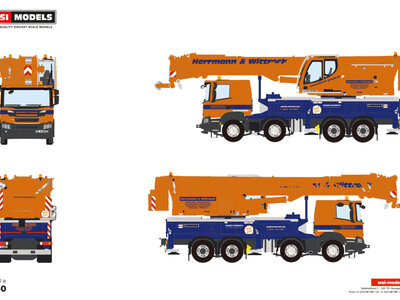 WSI WSI Scania P Low 8x4 Liebherr LTF 1060-4.1 HERRMANN & WITTROCK