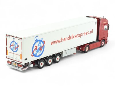 Tekno Tekno Scania NGS 530 4x2 trekker with 3-axle reefer trailer HENDRIKX EXPRESS
