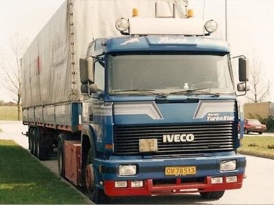 Tekno Tekno Iveco Turbostar with 3-axle tilt trailer FREJA AAGE HALD