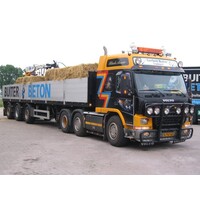 Tekno Volvo FM 6x2 met 3-as stenen oplegger GERBEN BUITER