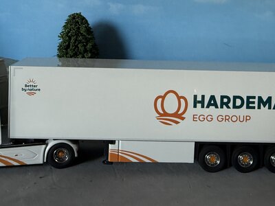 Cavallino Cavallino DAF XG+ 4x2 with 3-axle closed box trailer HARDEMAN EGG GROUP
