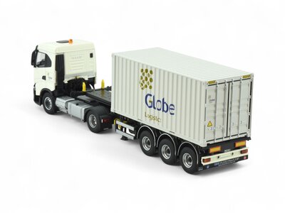 Tekno Tekno Iveco S-Way met container oplegger +20ft. container GLOBE GROUP