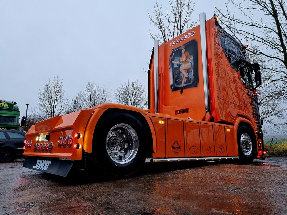 Tekno Tekno Scania Next Gen S-Highline met 3-assige Stas kipper JUTTE TRANSPORT
