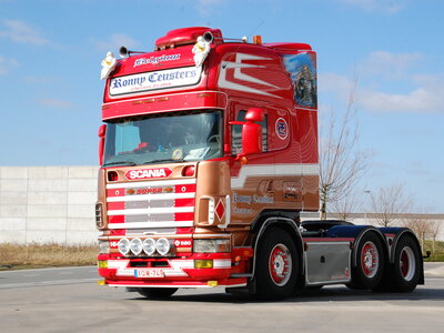 Tekno Tekno Scania Topline 4-serie 6x2 met 3-assige Stas kipper RONNY CEUSTERS