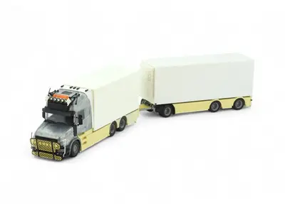 Tekno Tekno Scania T Topline motorwagen met 3-assige schamelaanhanger Tractor Kit