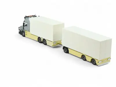 Tekno Tekno Scania T Topline motorwagen met 3-assige schamelaanhanger Tractor Kit