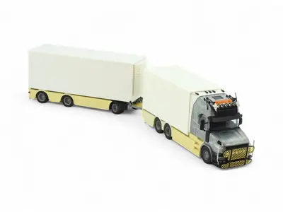 Tekno Tekno Scania T Topline motorwagen met 3-assige schamelaanhanger Tractor Kit