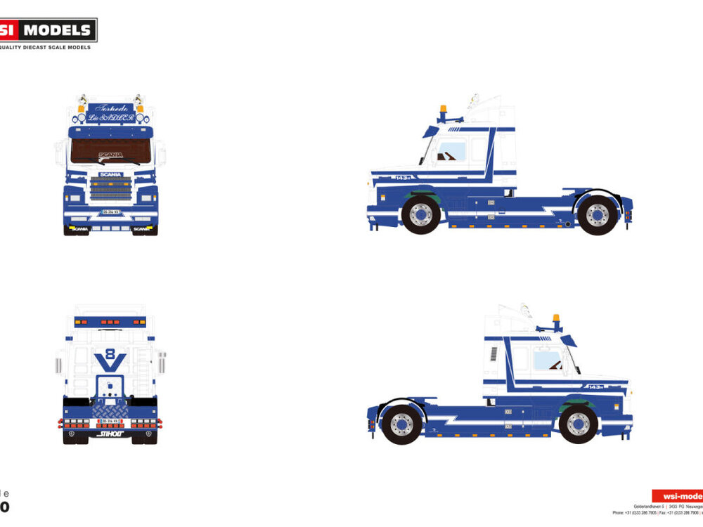 WSI WSI Scania 143H streamline Torpedo 4x2 SADLER