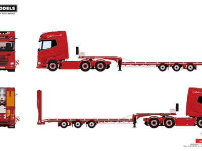 WSI WSI DAF XG+ with 3-axle lowloader ADVANCE CONTRUCTION SCOTLAND