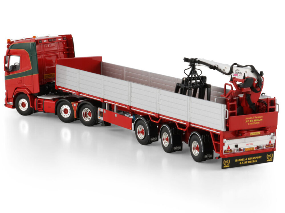 WSI WSI DAF XF SH 6x2  with 3-axle twin steer brick trailer JP DE BRUIN