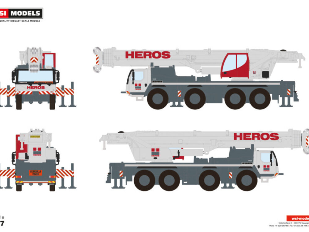 WSI WSI Liebherr LTM 1120-4.1 Mobile crane  HEROS (schaal1:87)