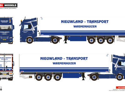 WSI WSI MAN TGX GX 4x2 with 3-axle reefer trailer  NIEUWLAND