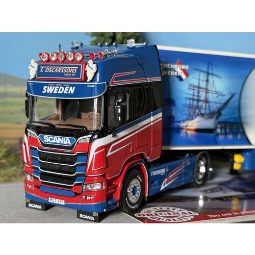 Tekno Tekno Scania Next Gen R-Highline 4x2 met 3-assige koeloplegger OSCARSSONS AKERI Tekno Tekno Scania Next Gen R-Highline 4x2 met 3-assige koeloplegger OSCARSSONS AKERI