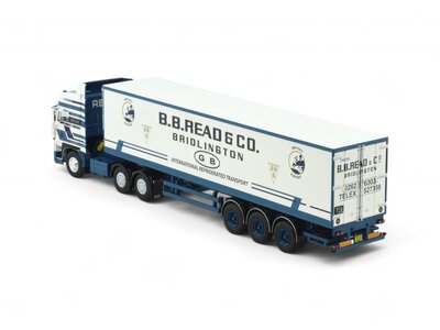 Tekno Tekno DAF 3600 Space Cab with 3-axle classic reefer trailer BB READ