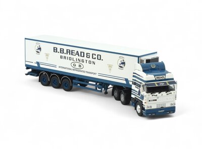 Tekno Tekno DAF 3600 Space Cab met 3-assige klassieke koeloplegger BB READ