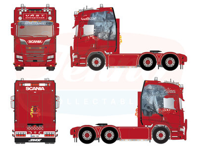 Tekno Tekno Scania Next Gen R-Serie 6x2 Highline VÄST TRANSPORT