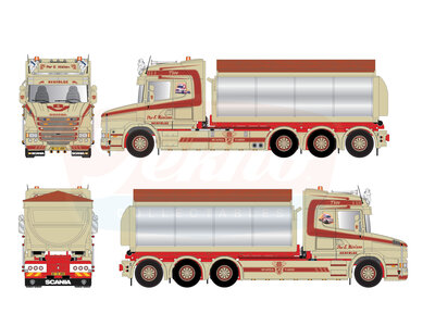 Tekno Tekno Scania Torpedo Highline 8x2 motorwagen met NCH systeem PER E. NIELSEN