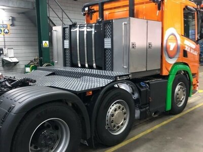 WSI WSI Scania P Low 10x4 + 5-axle lowloader + 1 axle dolly HOLTROP V.D. VLIST