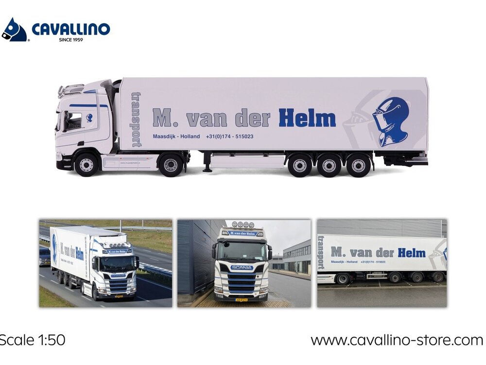 Cavallino Cavallino Scania R Highline met 3-as koeloplegger M. VAN DER HELM