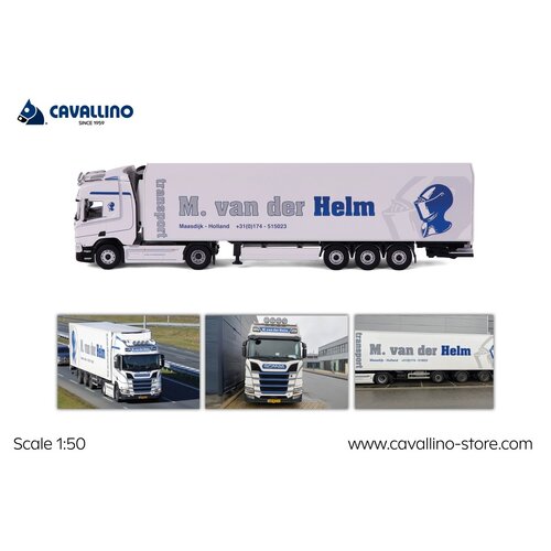 Cavallino Cavallino Scania R Highline met 3-as koeloplegger M. VAN DER HELM Cavallino Cavallino Scania R Highline met 3-as koeloplegger M. VAN DER HELM