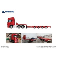 Cavallino Scania S-Highline 6x2 with 4-axle semi-lowloader LUBBERS LOGISTICS GROUP