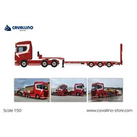 Cavallino Scania S-Highline 6x2 with 3-axle semi-lowloader J26 TRUCKING