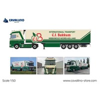 Cavallino DAF XG+  with 3-axle reefertrailer C.J. BAKKUM