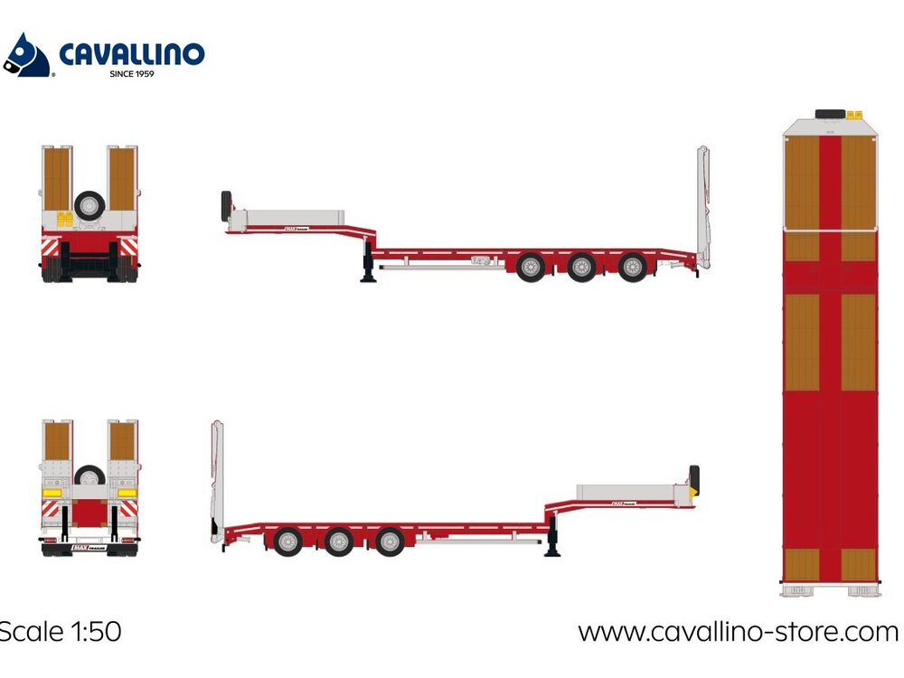Cavallino Cavallino 3-axle semi lowloader FAYMONVILLE MAX 100