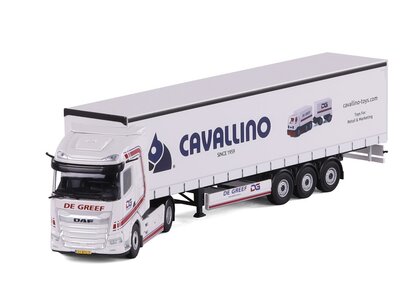Cavallino Cavallino DAF XG 4x2 with 3-axle curtainside trailer DE GREEF