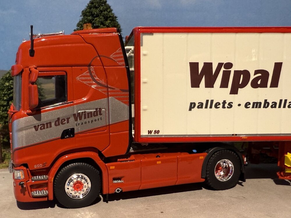 Tekno Tekno Scania Next Gen 500S 4x2 truck with  walkingfloor trailer VAN DER WINDT