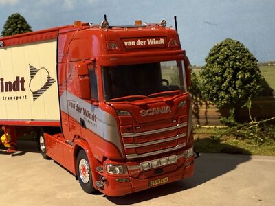 Tekno Tekno  Scania Next Gen 500S 4x2 trekker met walkingfloor oplegger VAN DER WINDT