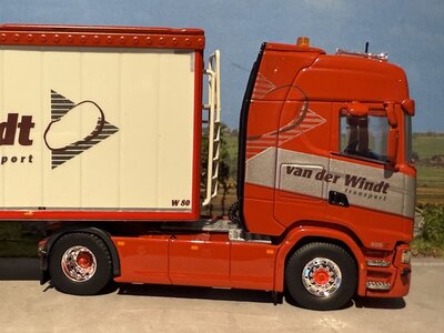 Tekno Tekno Scania Next Gen 500S 4x2 truck with  walkingfloor trailer VAN DER WINDT