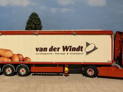 Tekno Tekno Scania Next Gen 500S 4x2 truck with  walkingfloor trailer VAN DER WINDT