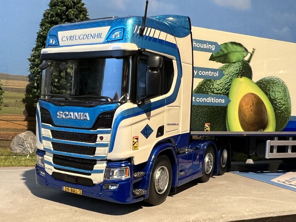 Tekno Tekno Scania Next Gen R-serie Highline 6x2 met 3-assige koeloplegger C. Vreugdenhil - Cool - Copy