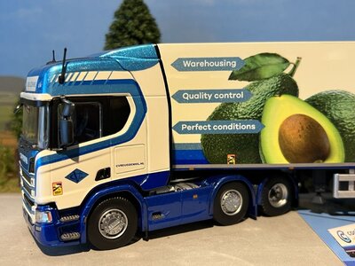 Tekno Tekno Scania Next Gen R-serie Highline 6x2 met 3-assige koeloplegger C. Vreugdenhil - Cool - Copy