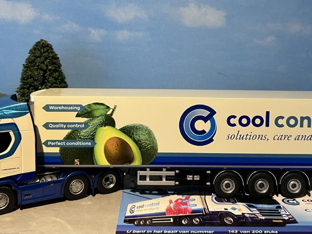 Tekno Tekno Scania Next Gen R-serie Highline 6x2 with 3-axle reefer trailer C. Vreugdenhil - Cool Control - Copy