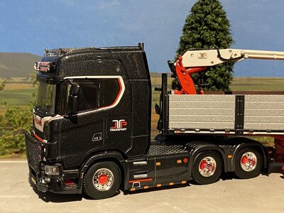 WSI WSI Scania S Highline 6x2 met 3-as  stenen oplegger JASPER PELLEGROM