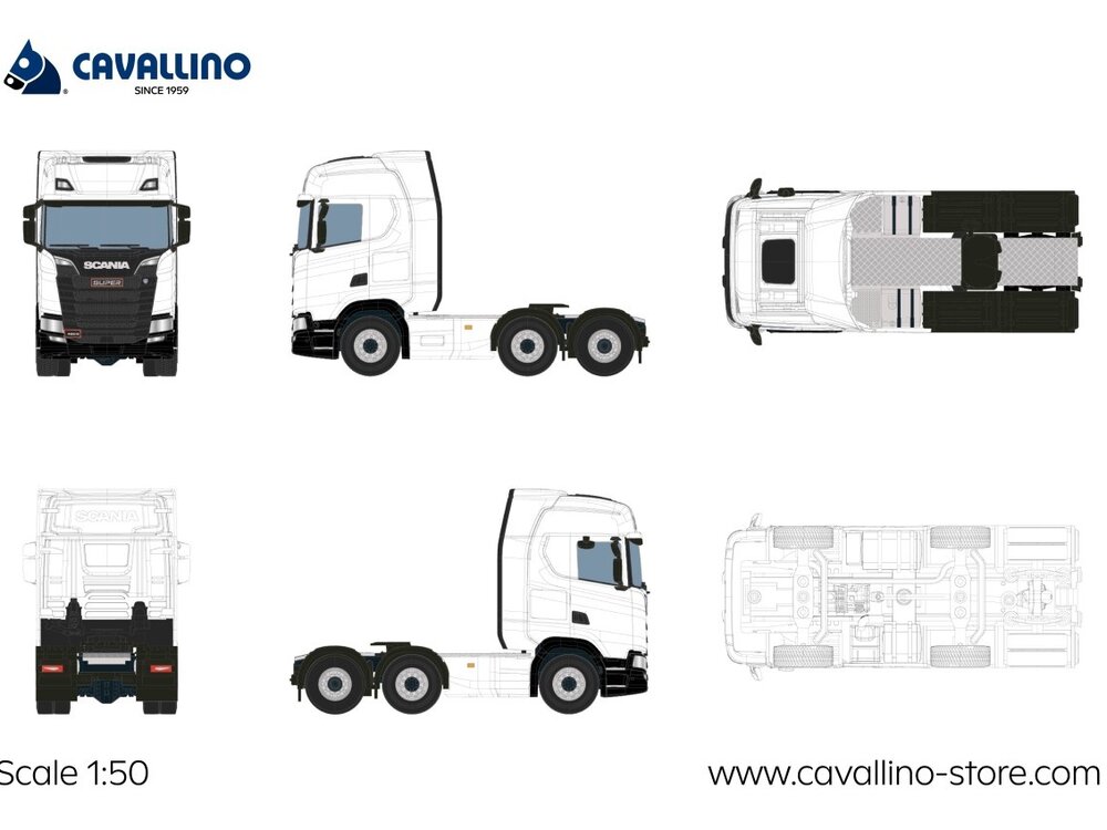 Cavallino Cavallino Scania S Highline 6x2 BASIC LINE