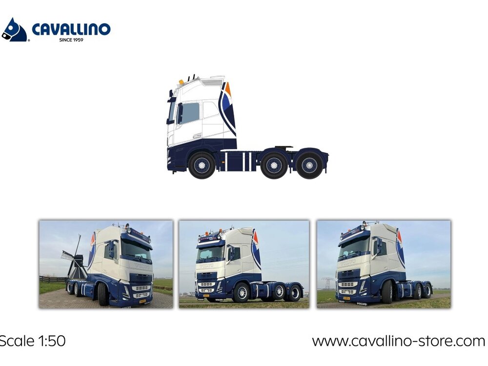 Cavallino Cavallino Volvo FH5 Globetrotter XL 6x2 VAN DE KROL EUROPEAN TRAILER CARE