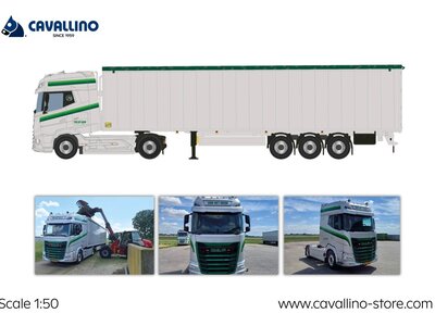 Cavallino Cavallino DAF XG+ 4x2 met 3-as walkingfloor trailer LOONBEDRIJF VAN HET GOOR