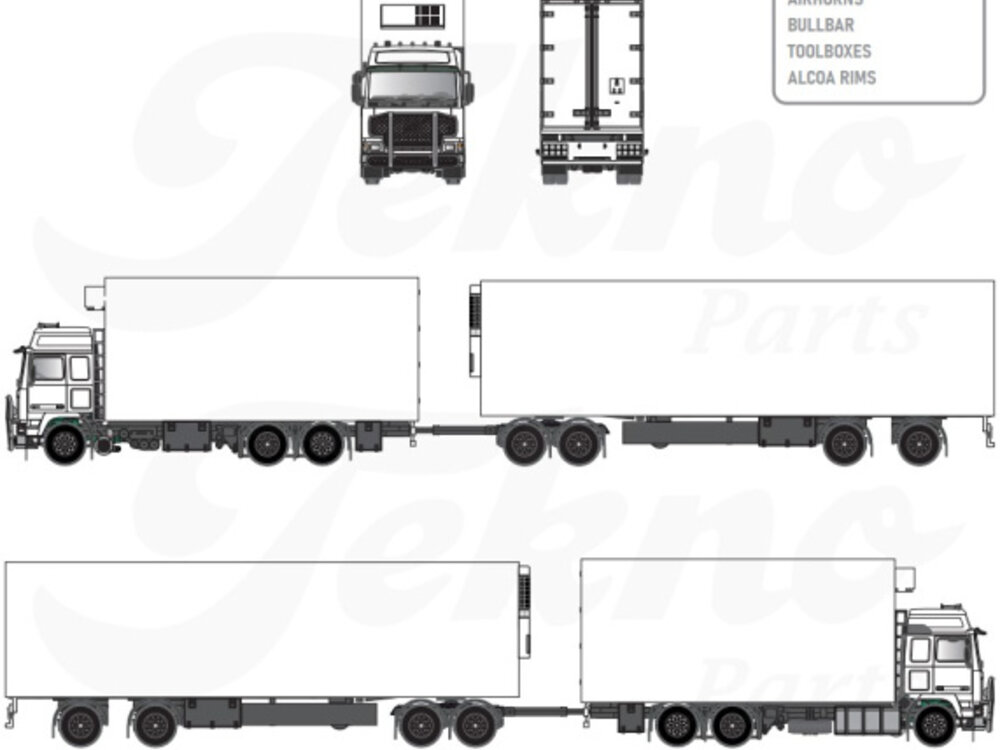 Tekno Tekno Volvo F Globetrotter Swedish Combination kit