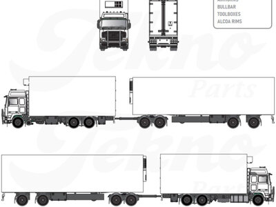 Tekno Tekno Volvo F Globetrotter Swedish Combination kit