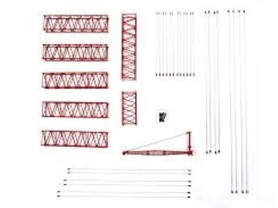 TWH Collectibles TWH  Manitowoc 4100W #27 and #22A boom extention kit with #123 jib RED